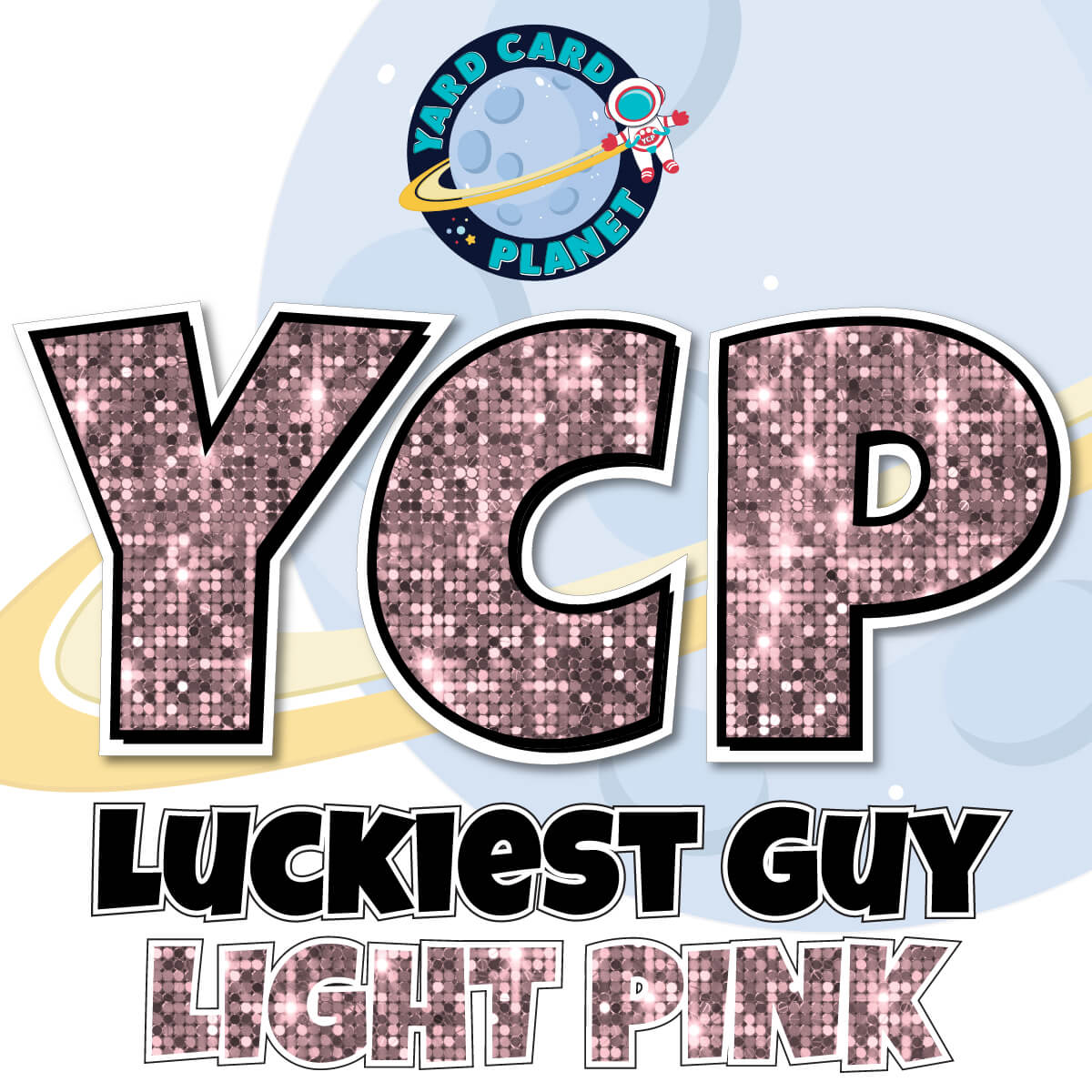 23" Luckiest Guy Letters, Numbers and Symbols - 91 pc. - Pro Set in Sequin Pattern