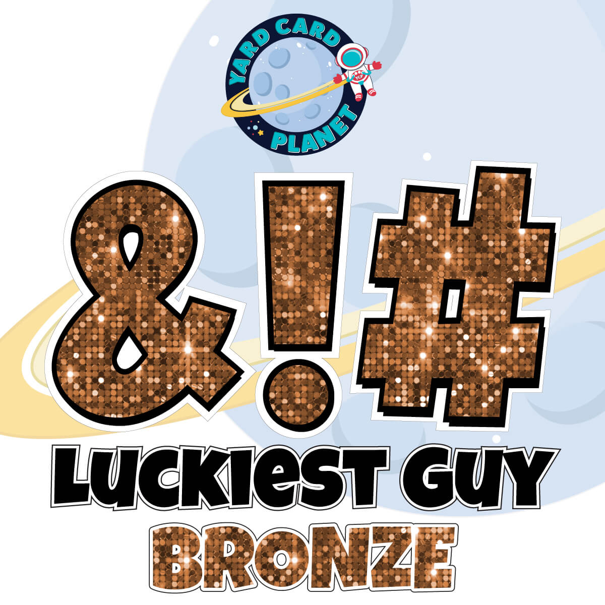 23" Luckiest Guy 21 pc. Symbol Set in Sequin Pattern