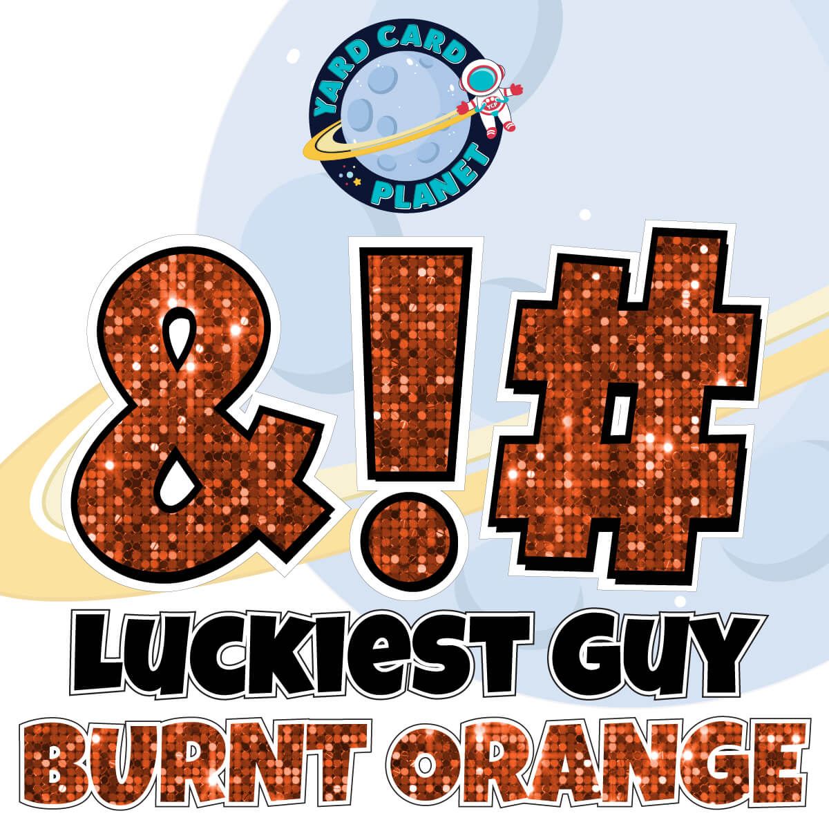 23" Luckiest Guy 21 pc. Symbol Set in Sequin Pattern
