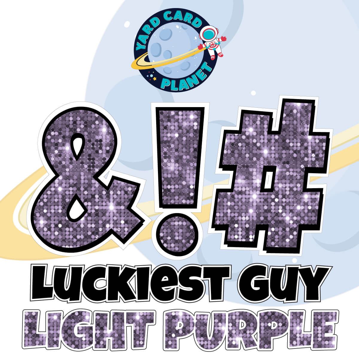 23" Luckiest Guy 21 pc. Symbol Set in Sequin Pattern