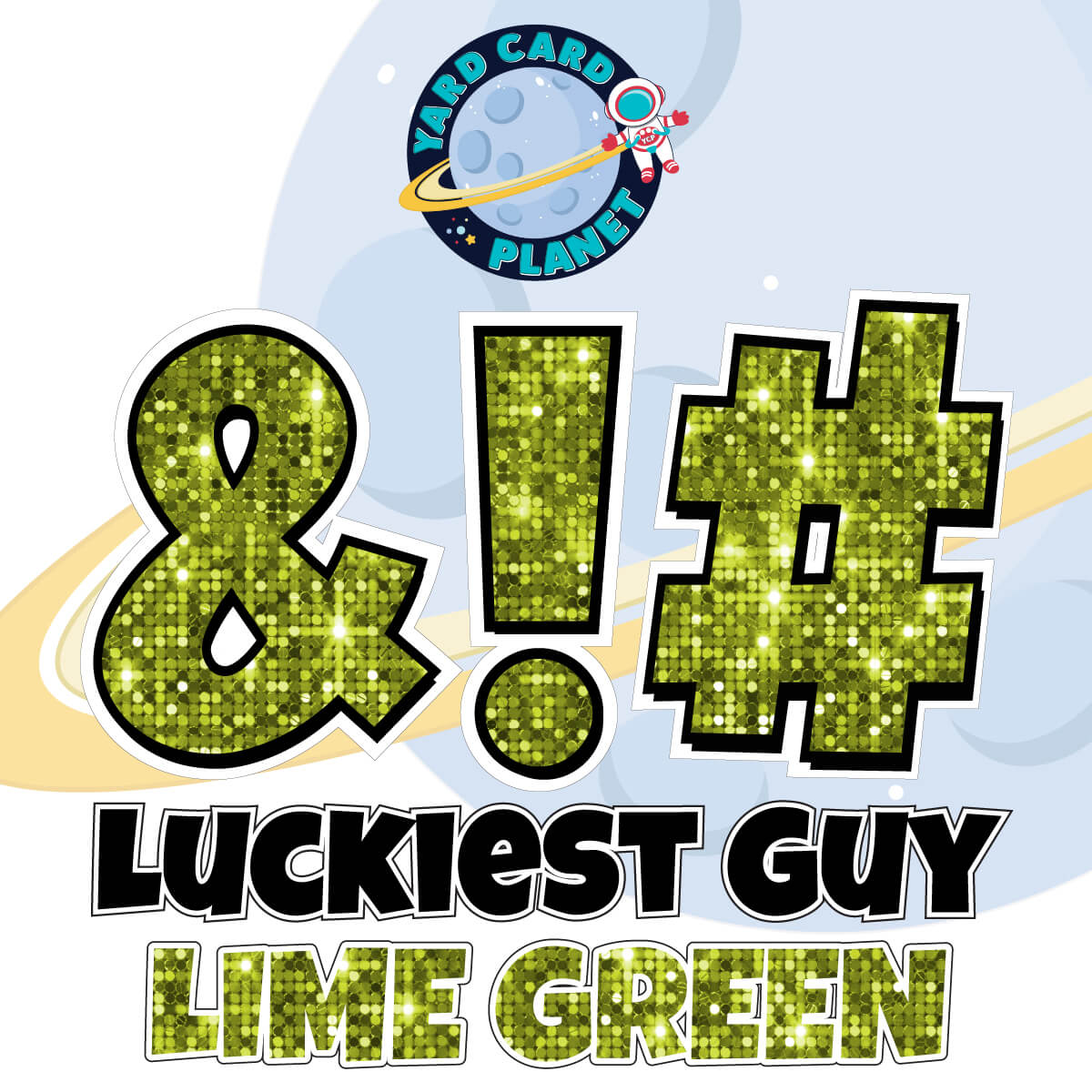 23" Luckiest Guy 21 pc. Symbol Set in Sequin Pattern