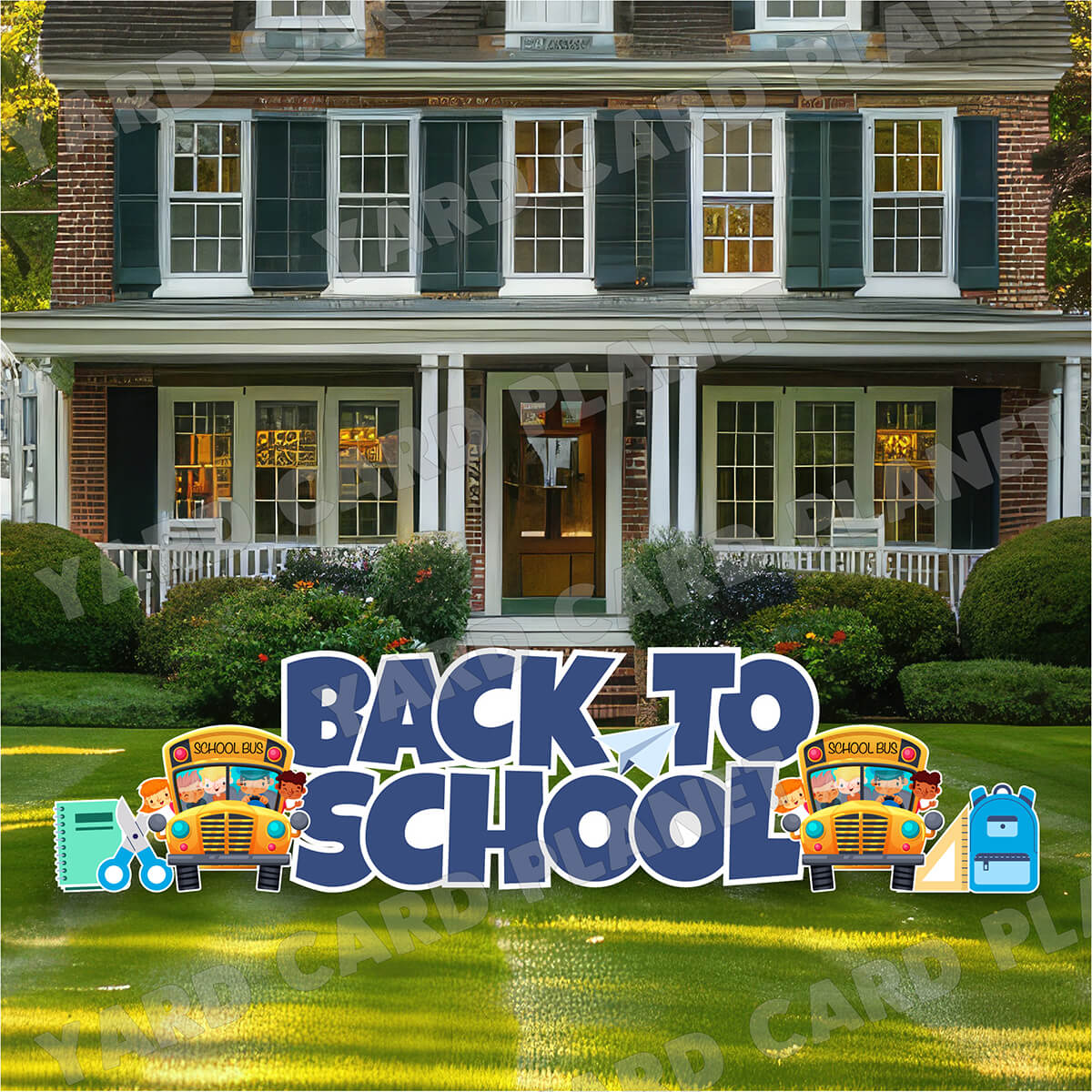 Back To School Yard Card EZ Quick Set and Flair Set