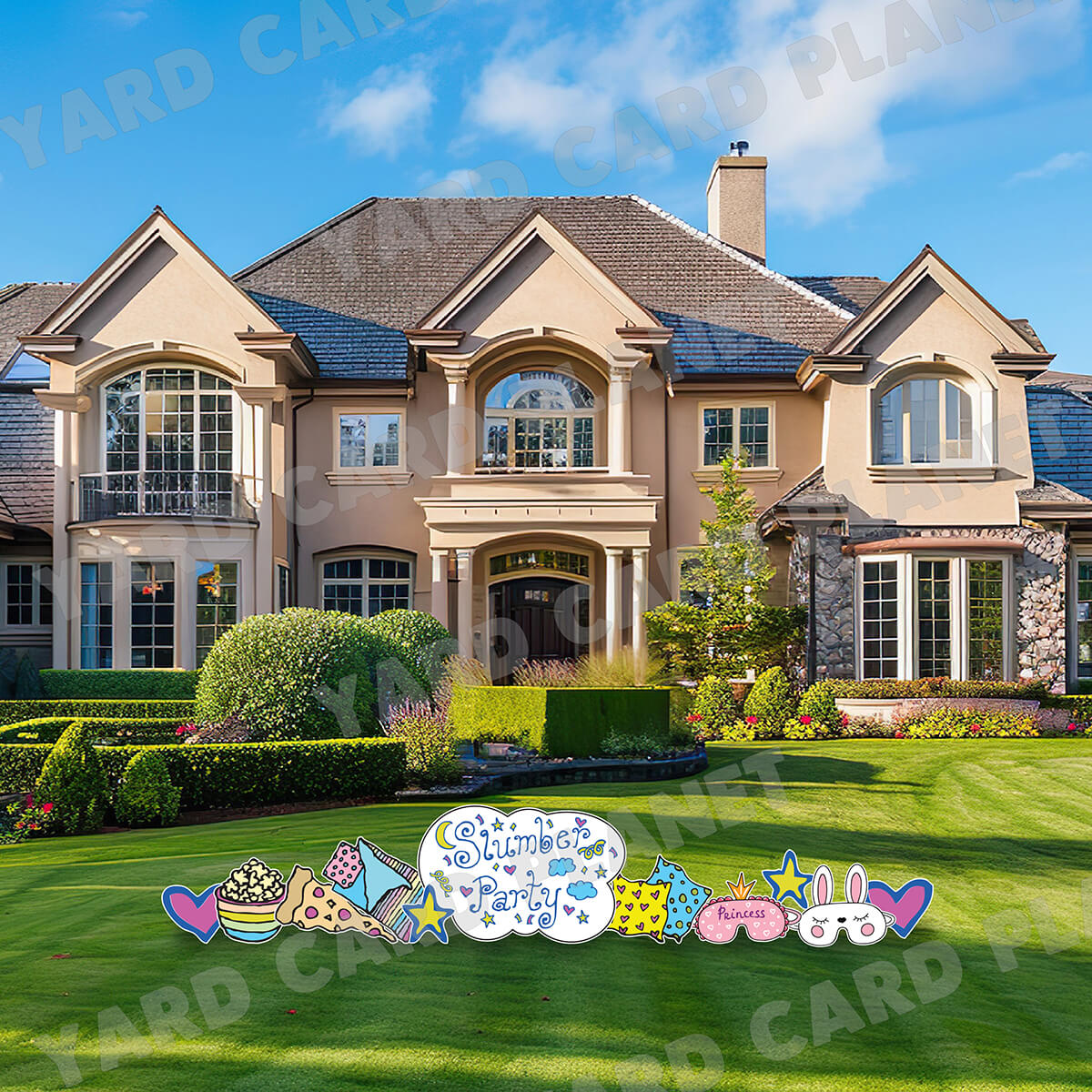 Slumber Party EZ Quick Sign and Yard Card Flair Set