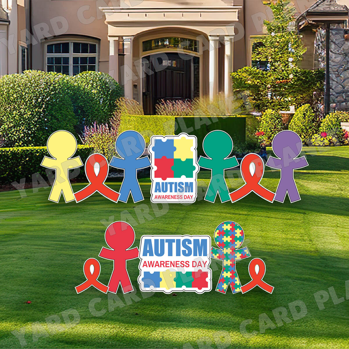 Autism Awareness Yard Card Flair Set - Part 1