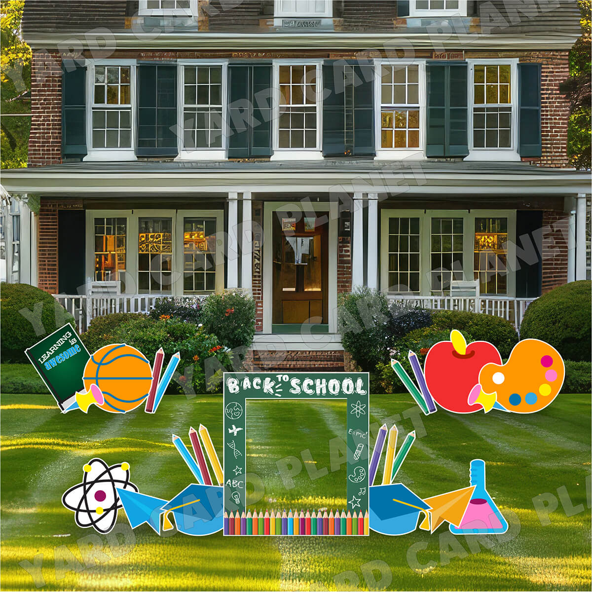 Back To School Photo Frame and School Yard Card Flair Set