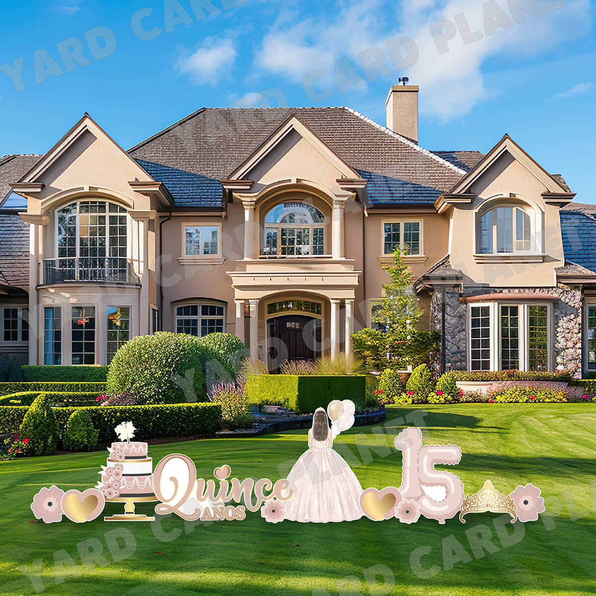 Quinceañera EZ Quick Sign and Yard Card Flair Set