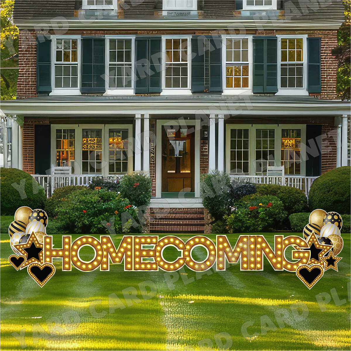 Homecoming Marquee EZ Quick Set and Yard Card Flair Set