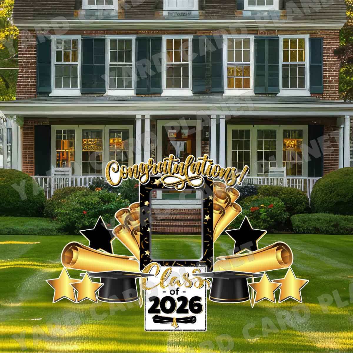 Congratulations Graduation Photo Frame, Signs and Yard Card Set