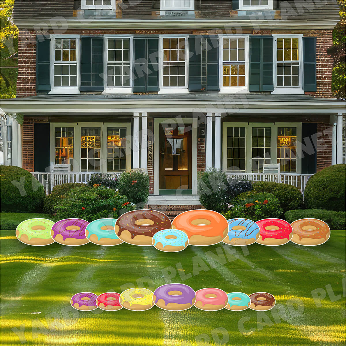 Time To Make The Donuts Yard Card Flair Set
