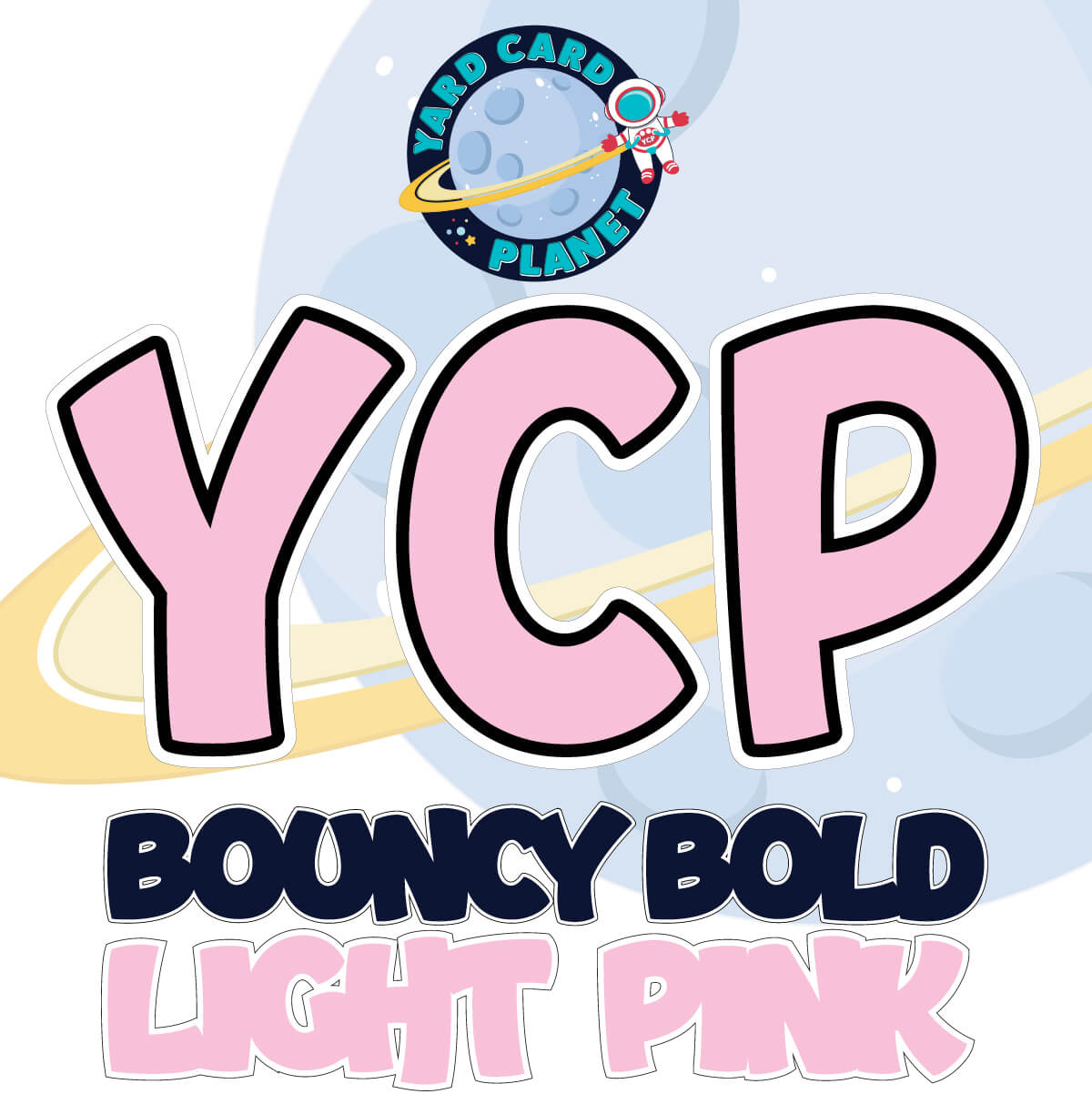 23" Bouncy Bold BB 100 pc. Letters, Numbers and Symbols Pro Set in Solid Colors