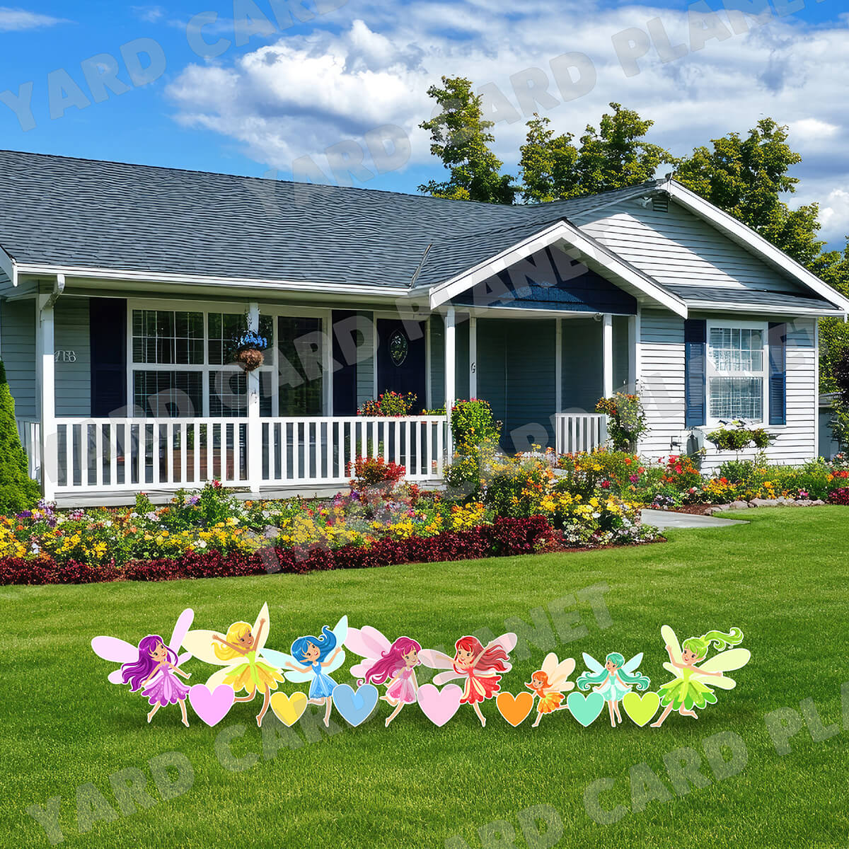 Magical Fairies and Hearts Yard Card Flair Set