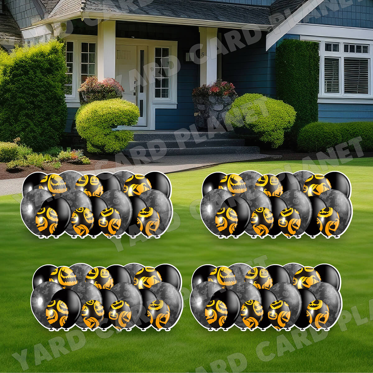 Halloween Pattern Balloon Panels Yard Card Set