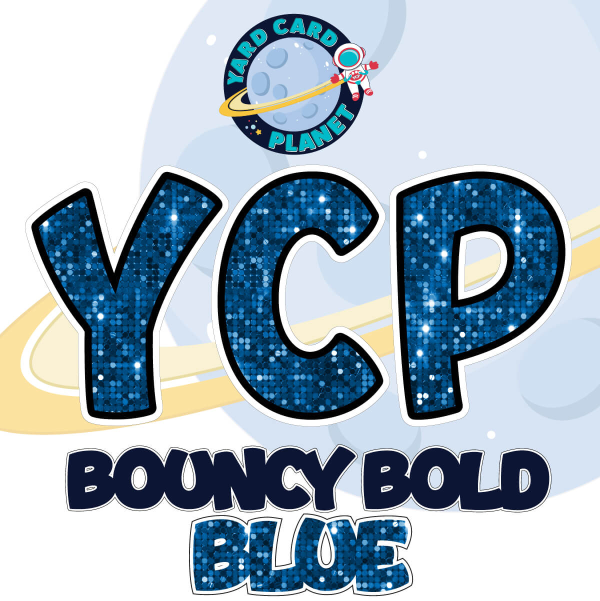 23" Bouncy Bold BB 100 pc. Letters, Numbers and Symbols Pro Set in Sequin Pattern