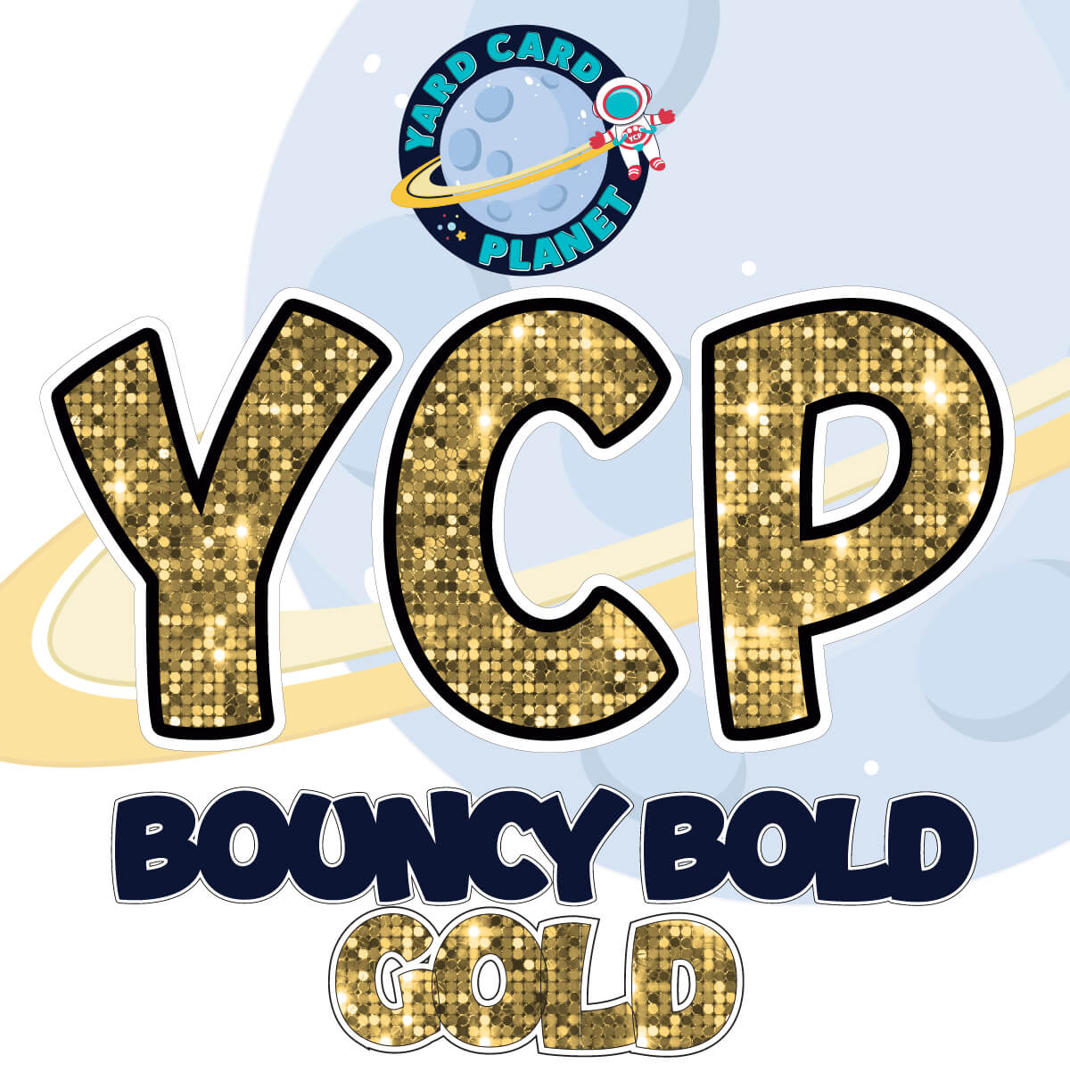 23" Bouncy Bold BB 100 pc. Letters, Numbers and Symbols Pro Set in Sequin Pattern