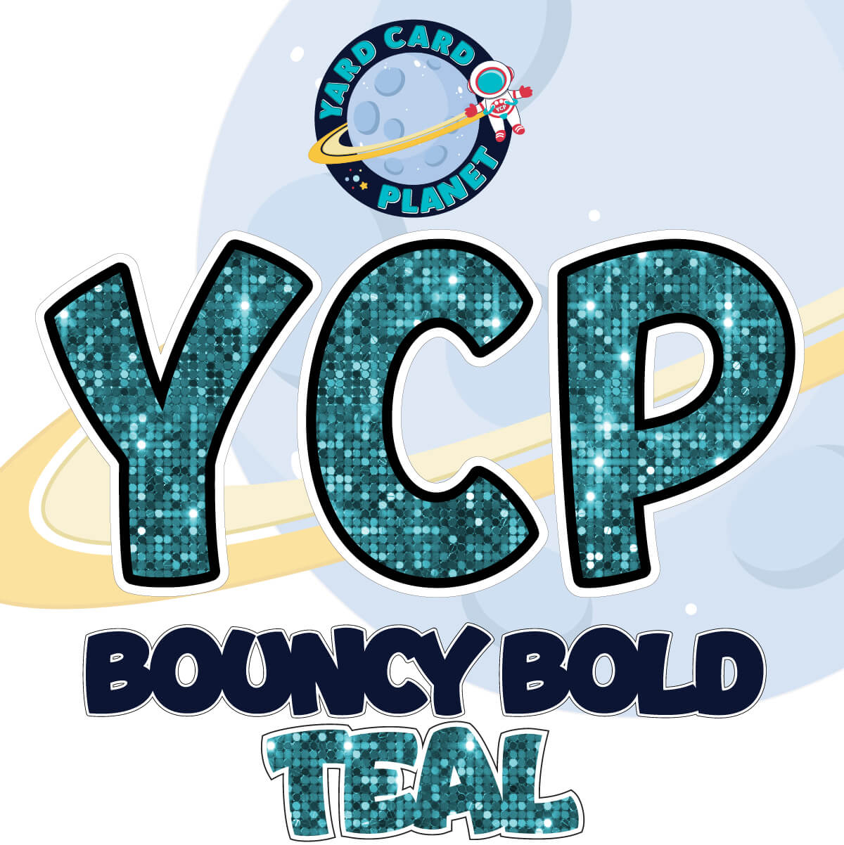 23" Bouncy Bold BB 100 pc. Letters, Numbers and Symbols Pro Set in Sequin Pattern