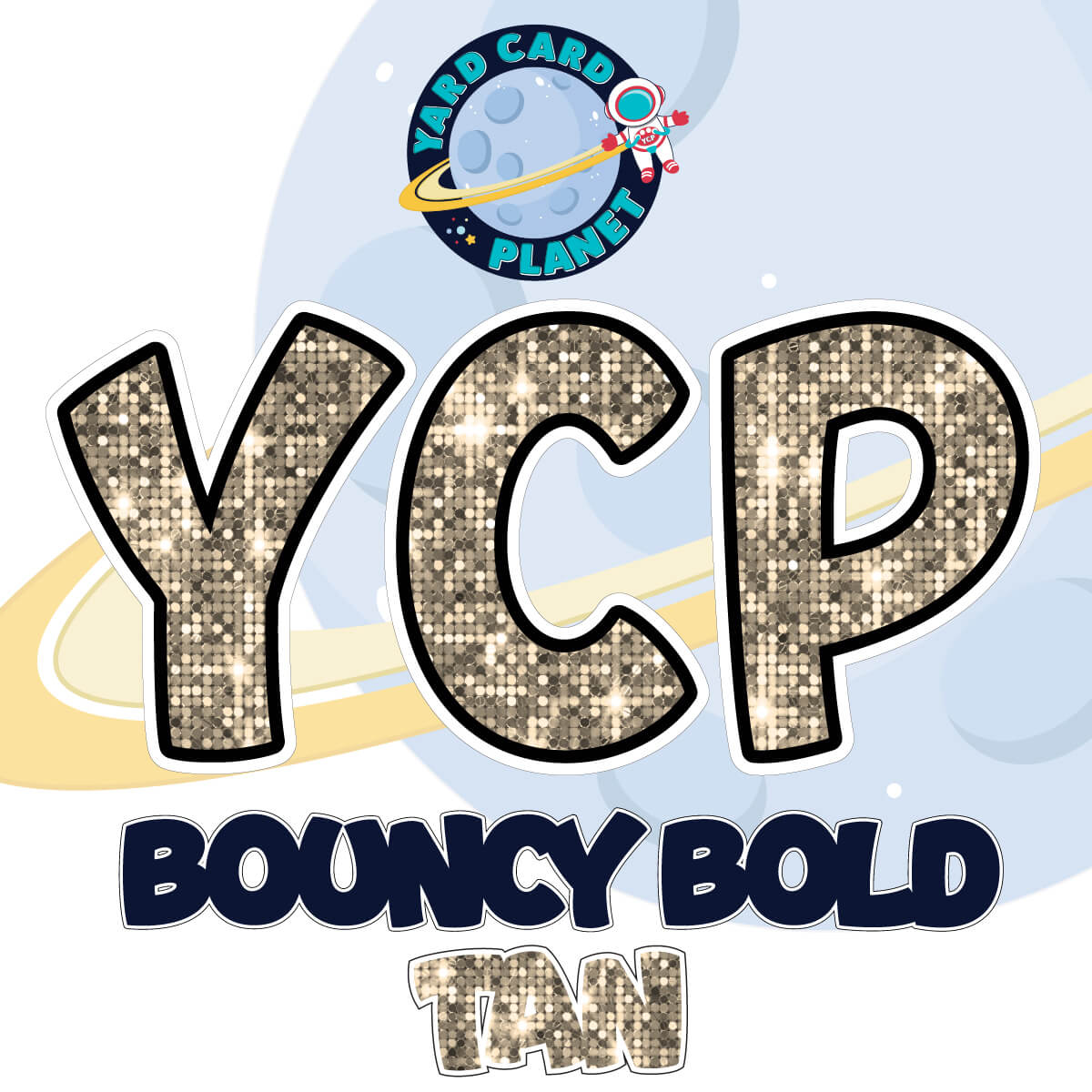 18" Bouncy Bold BB 102 pc. Pro Letters, Numbers and Symbols Set in Sequin Pattern