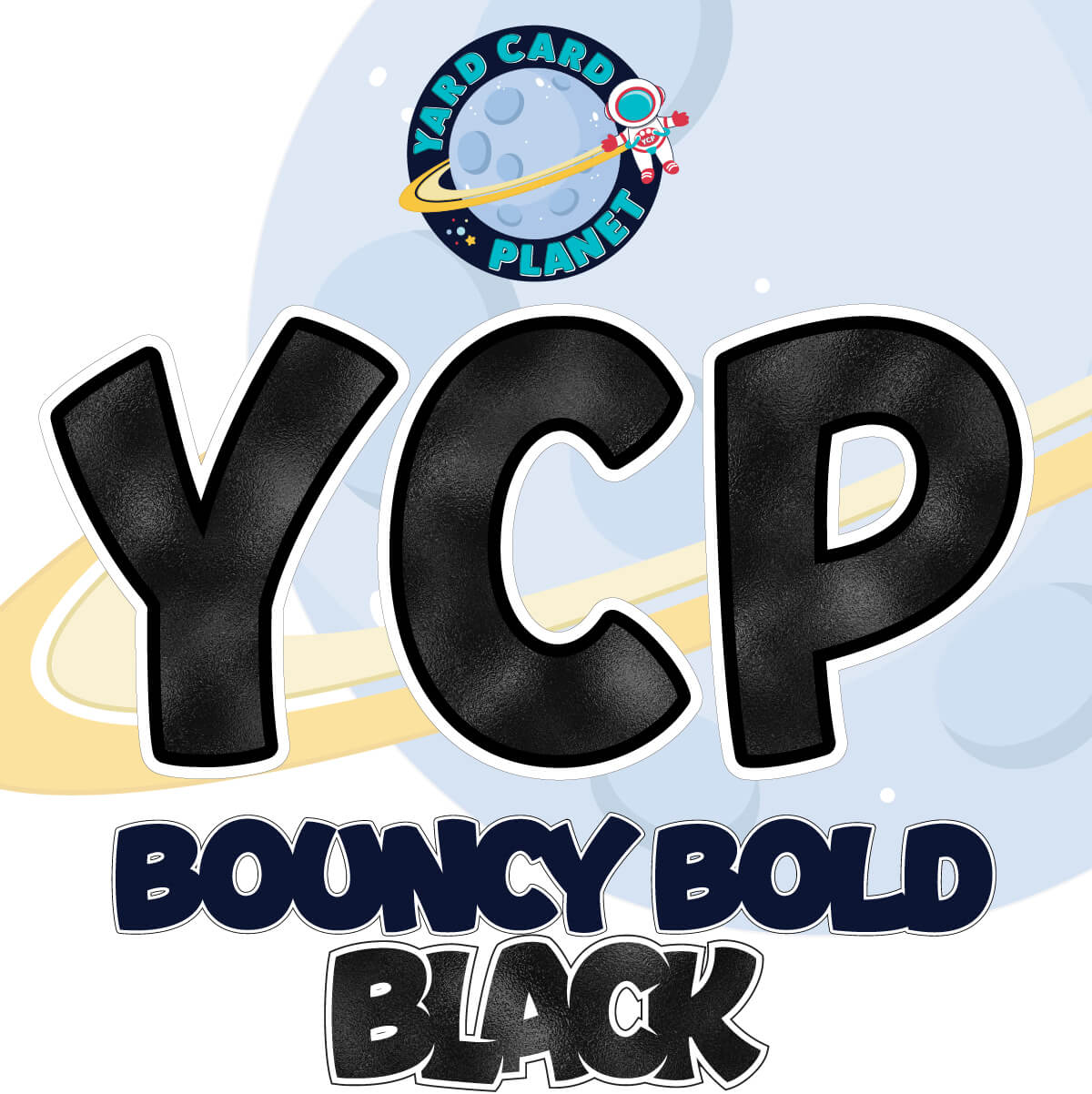 23" Bouncy Bold BB 100 pc. Letters, Numbers and Symbols Pro Set in Metallic Foil Pattern