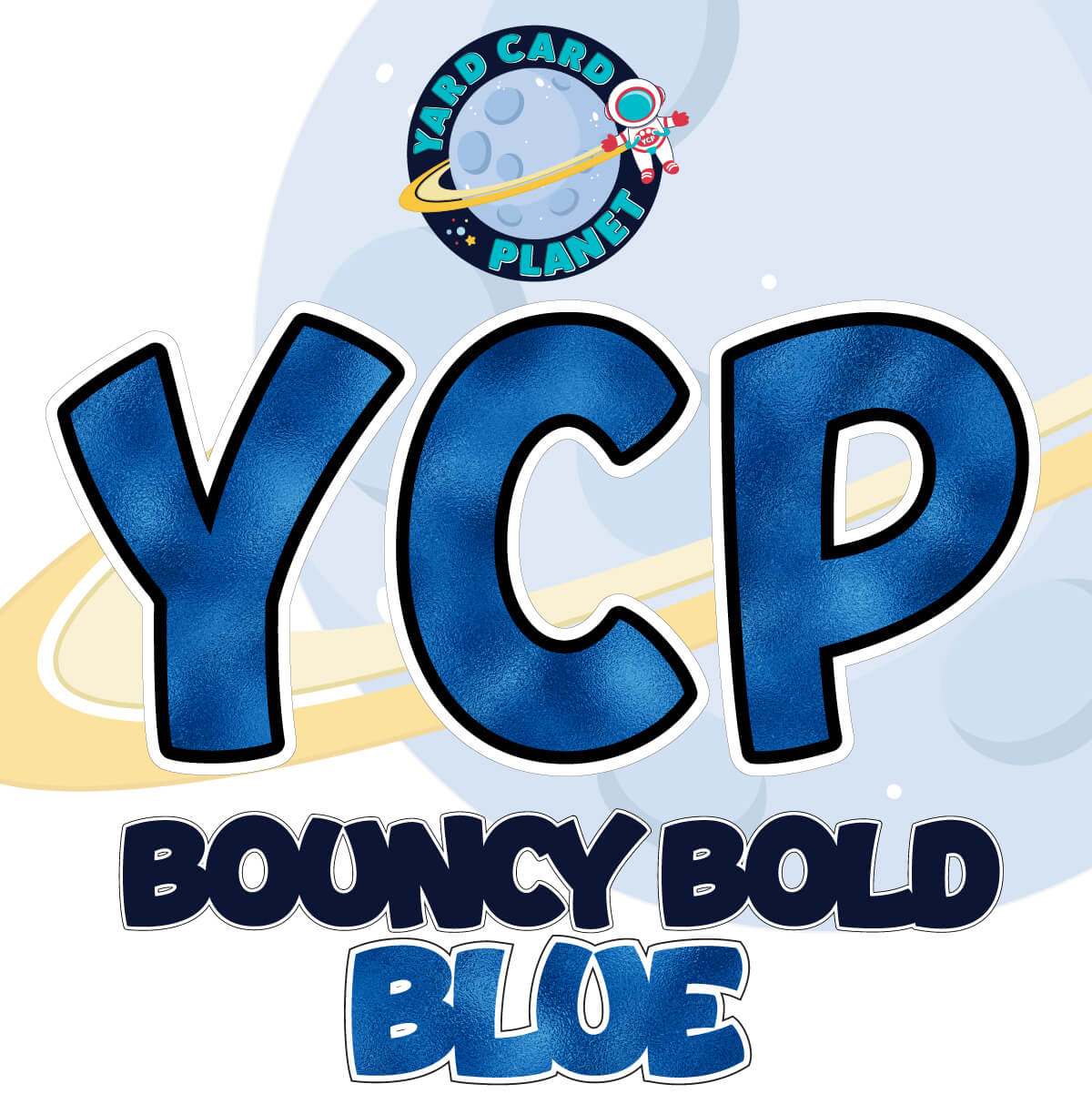 23" Bouncy Bold BB 100 pc. Letters, Numbers and Symbols Pro Set in Metallic Foil Pattern