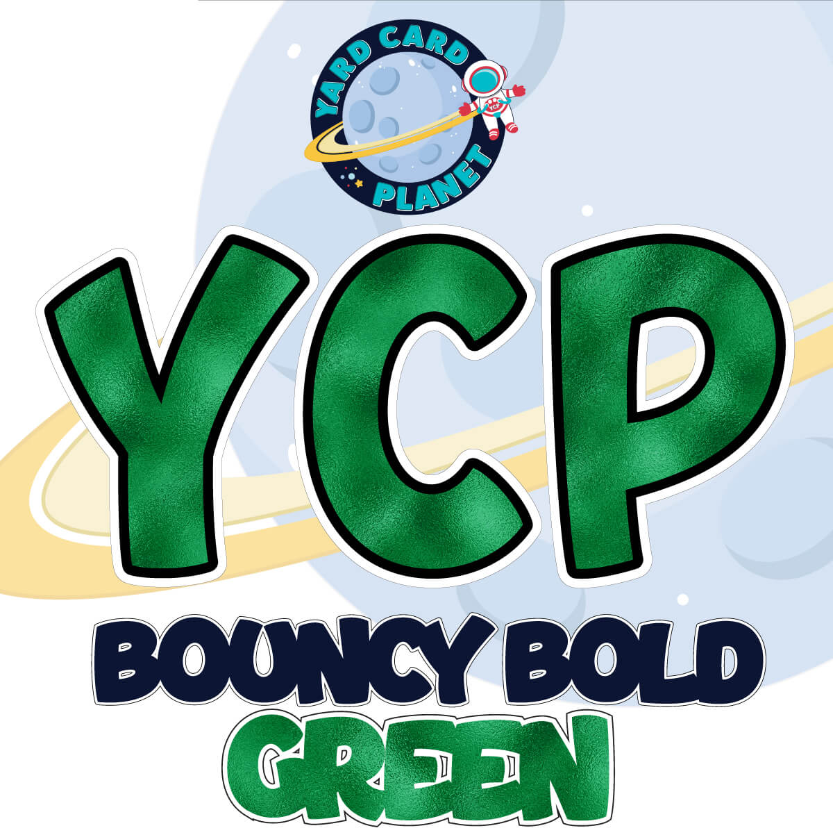 23" Bouncy Bold BB 100 pc. Letters, Numbers and Symbols Pro Set in Metallic Foil Pattern