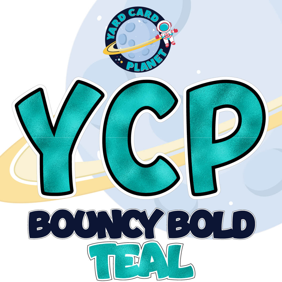 23" Bouncy Bold BB 100 pc. Letters, Numbers and Symbols Pro Set in Metallic Foil Pattern