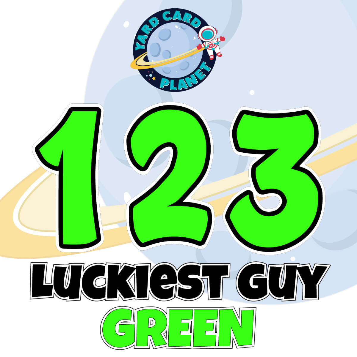 12" Bouncy Bold BB 50 pc. Numbers and Symbols Set in Neon Colors