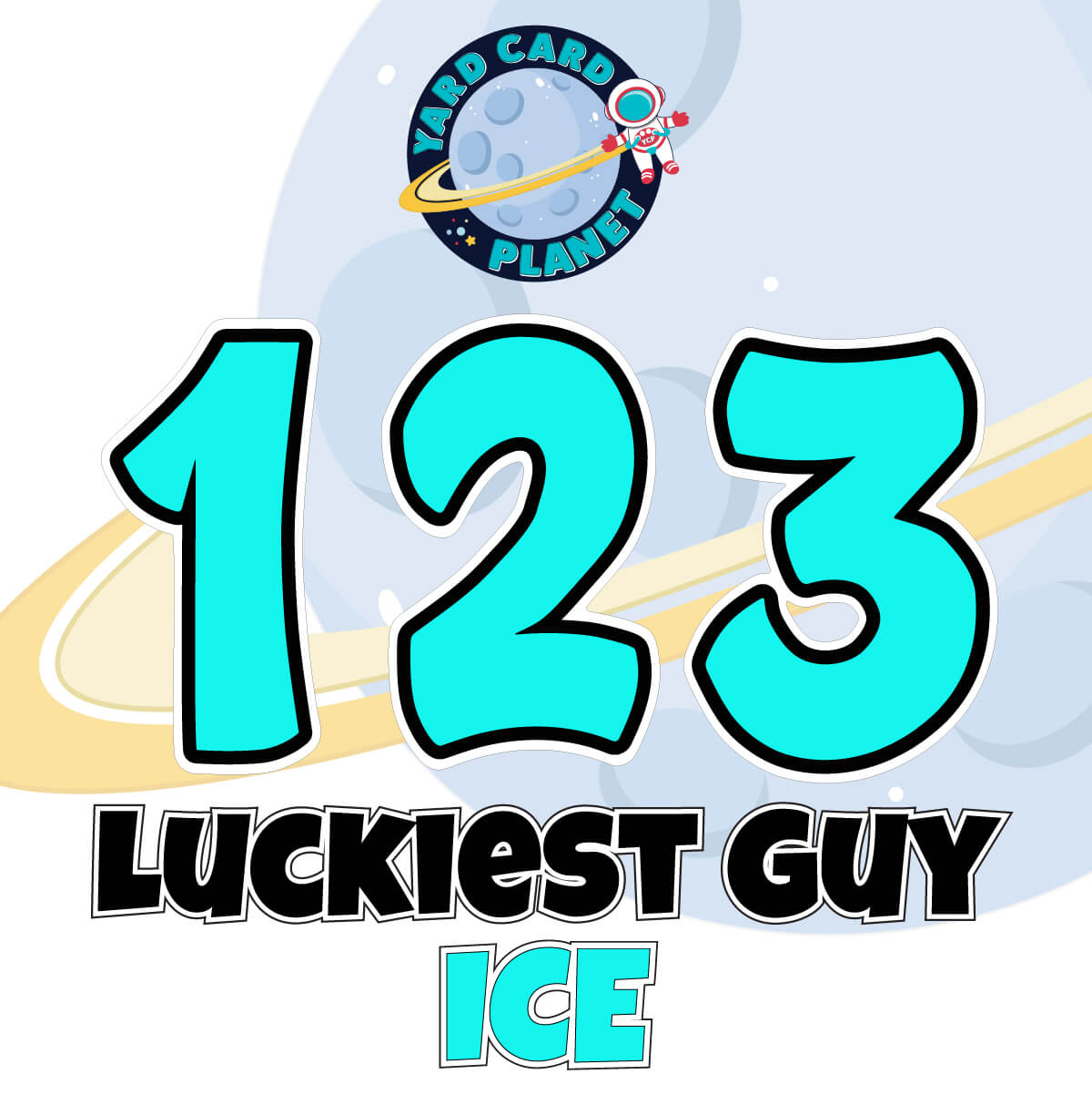 12" Bouncy Bold BB 50 pc. Numbers and Symbols Set in Neon Colors