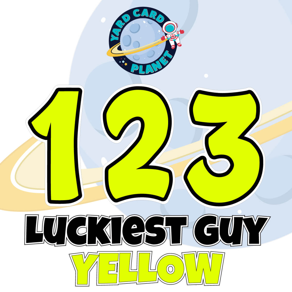 12" Bouncy Bold BB 50 pc. Numbers and Symbols Set in Neon Colors