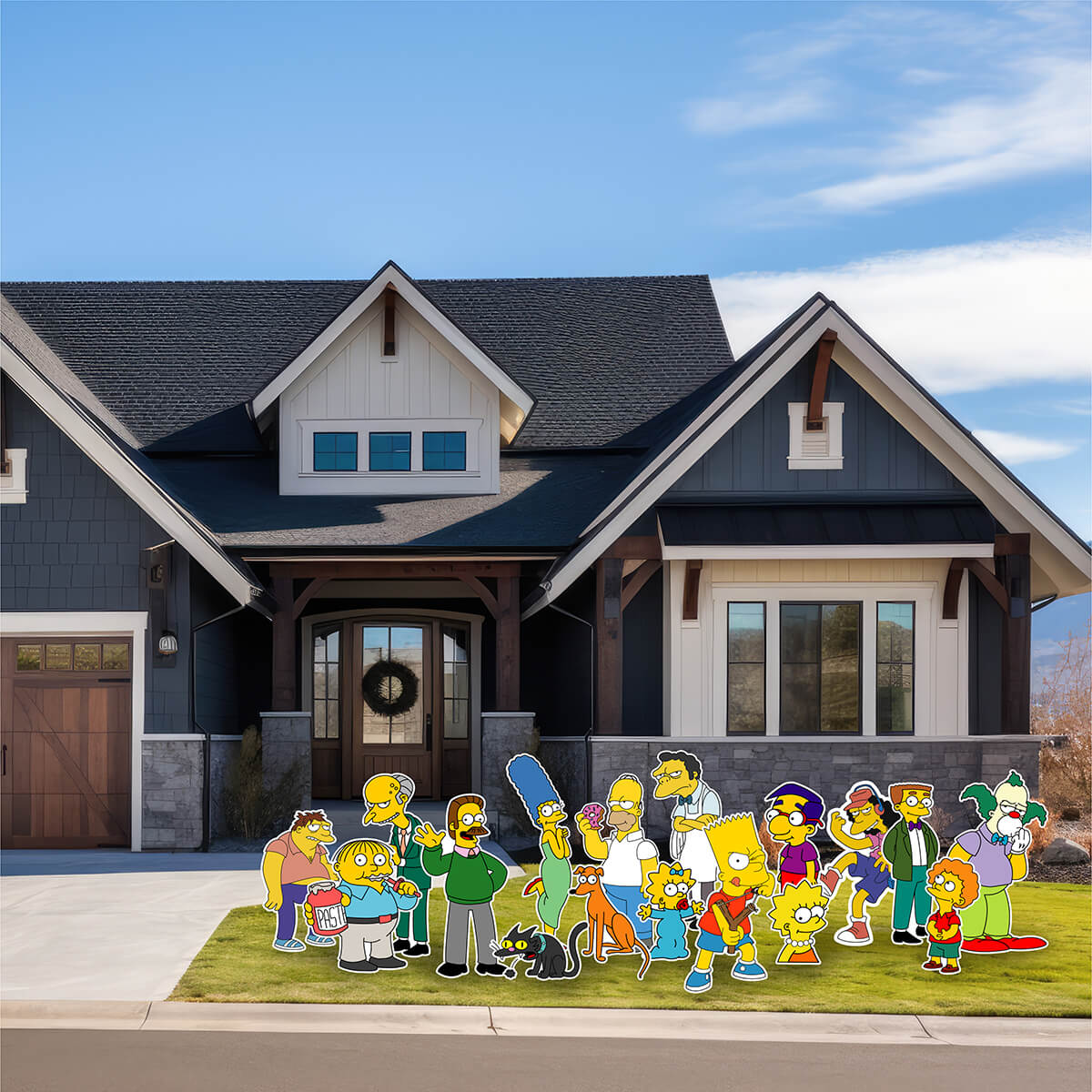 Springfield Family and Friends Yard Card Flair Set