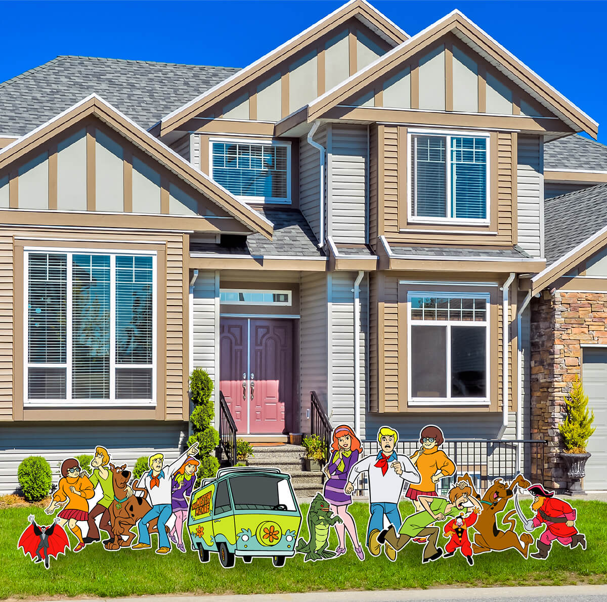 The Mystery Machine Van Crew Yard Card Flair Set