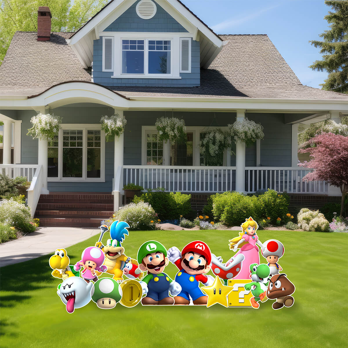 Pixel Plumber Brothers Yard Card Flair Set