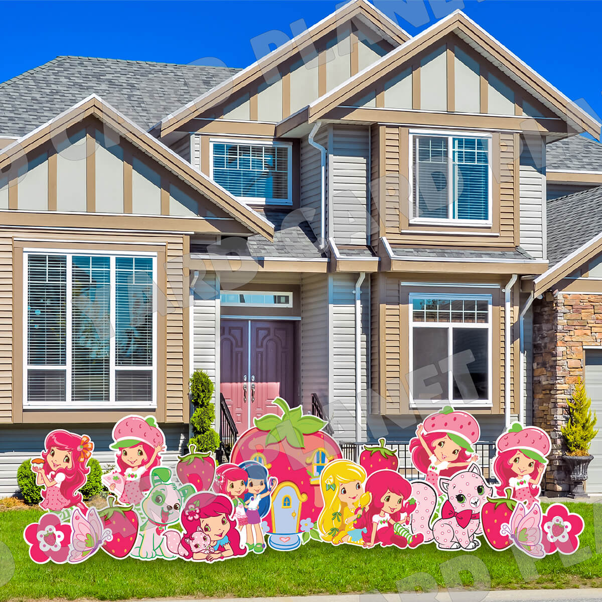 Berry Sweet Friends Yard Card Flair Set