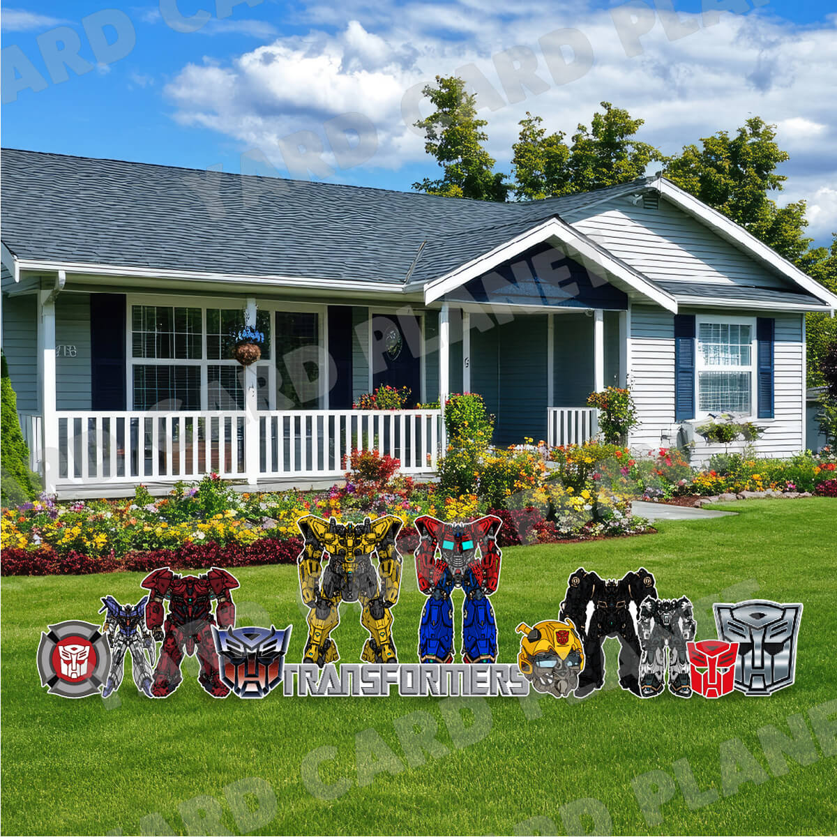 Battle Robots Yard Card Flair Set