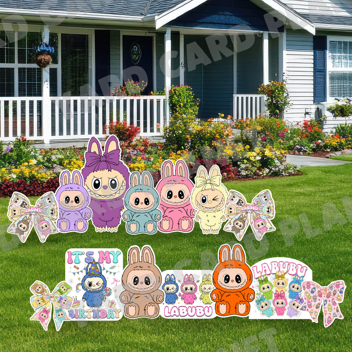 The Bubu Monsters Yard Card Flair Set