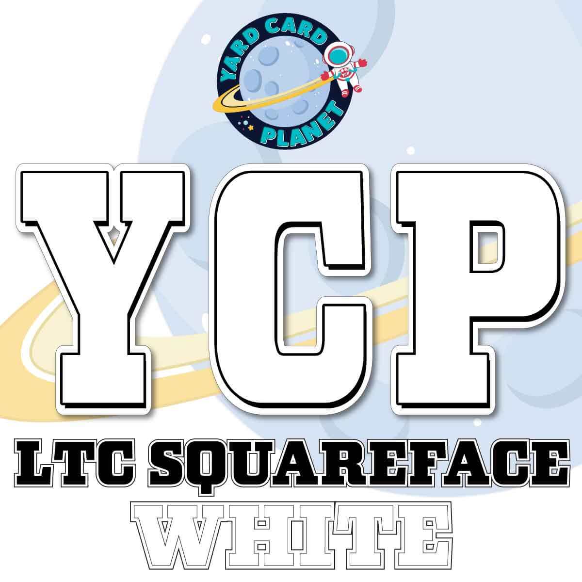 23" LTC Squareface 90 pc. Letters, Numbers and Symbols Pro Set in Solid Colors