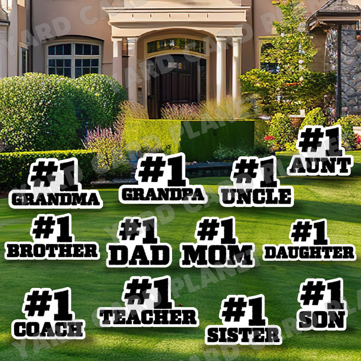 You're #1 EZ Quick Sign Appreciation Yard Card Set