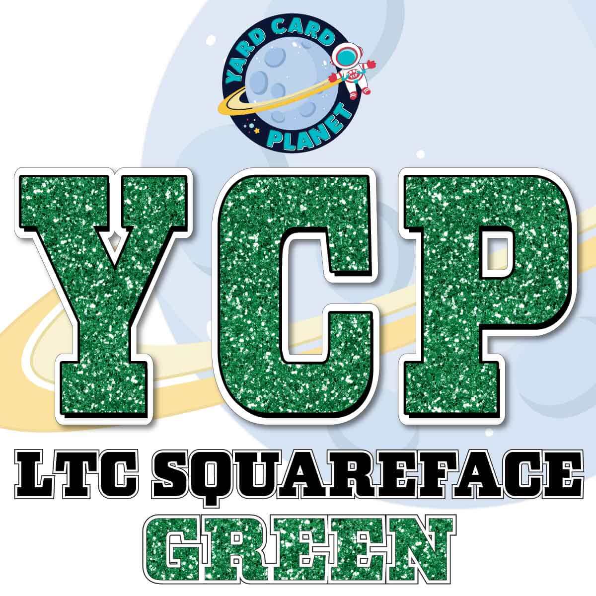 23" LTC Squareface 90 pc. Letters, Numbers and Symbols Pro Set in Glitter Pattern