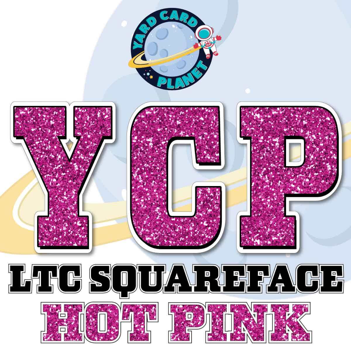 23" LTC Squareface 90 pc. Letters, Numbers and Symbols Pro Set in Glitter Pattern