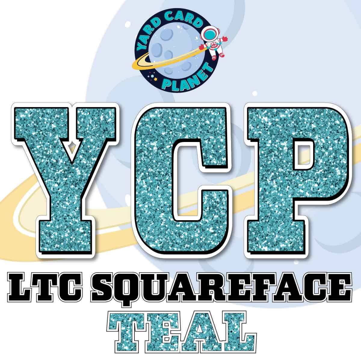 23" LTC Squareface 90 pc. Letters, Numbers and Symbols Pro Set in Glitter Pattern
