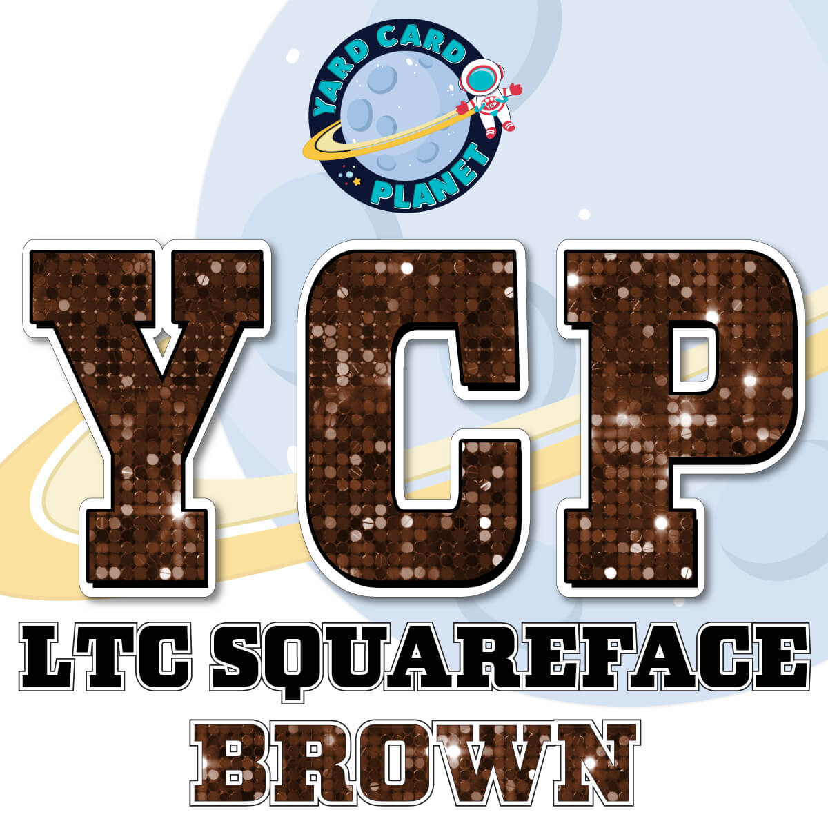 23" LTC Squareface 35 pc. Large Letter Set in Sequin Pattern