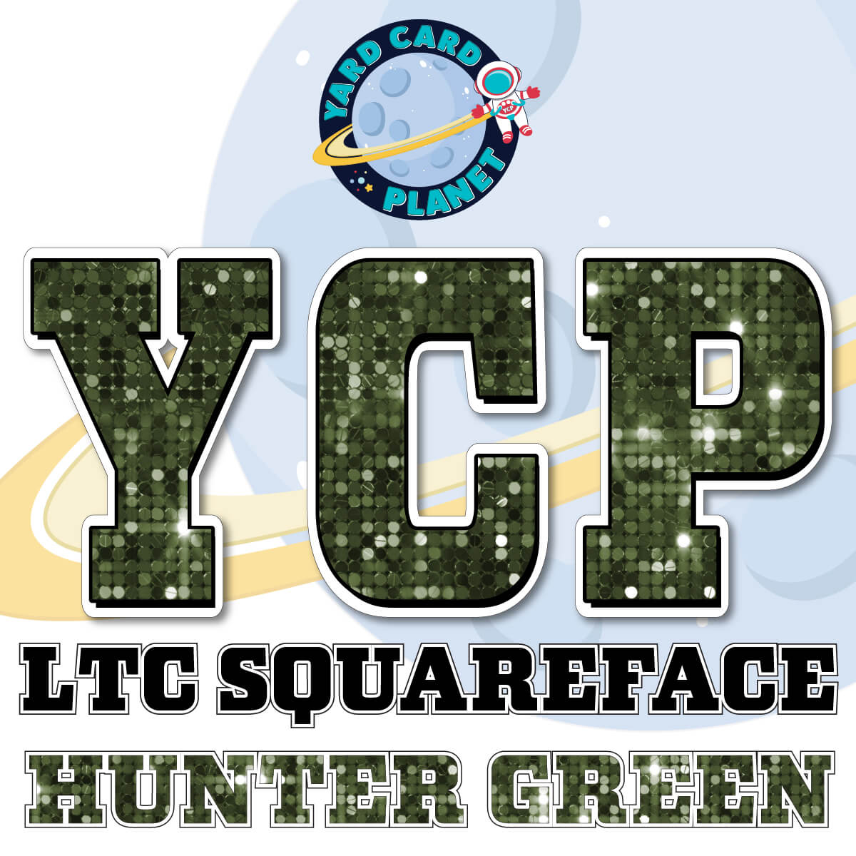 23" LTC Squareface 35 pc. Large Letter Set in Sequin Pattern