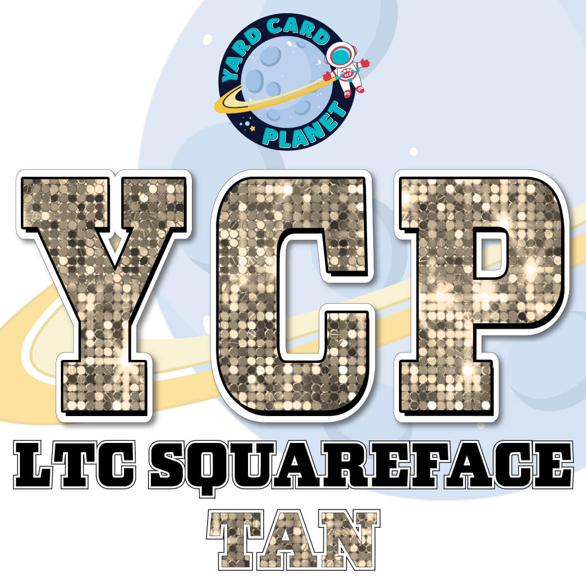 23" LTC Squareface 35 pc. Large Letter Set in Sequin Pattern