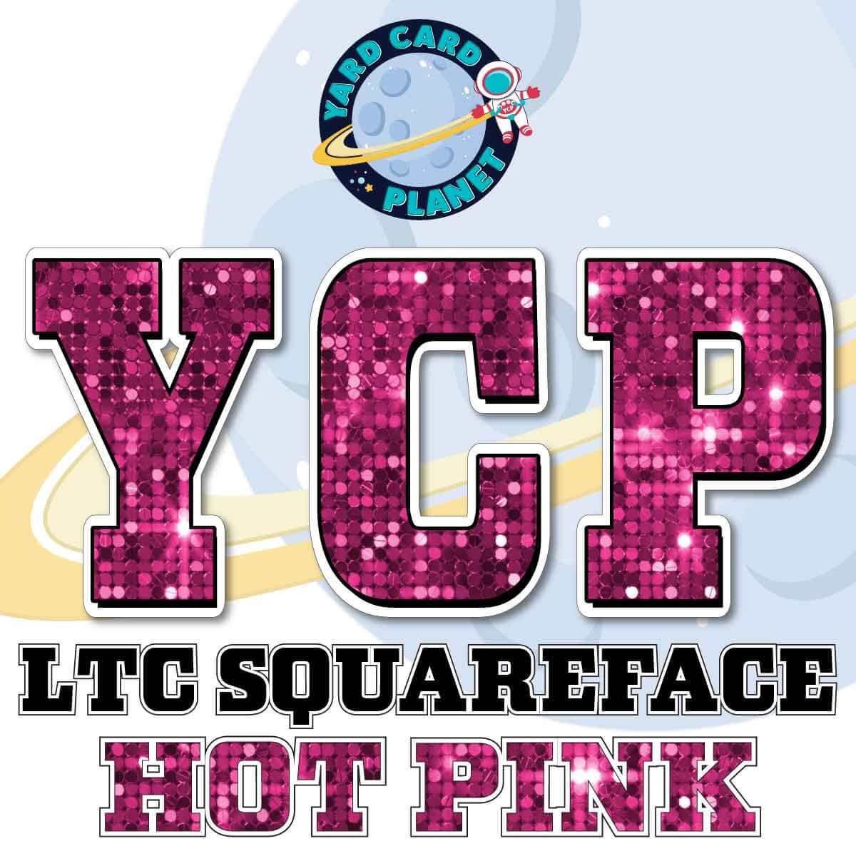 23" LTC Squareface 90 pc. Letters, Numbers and Symbols Pro Set in Sequin Pattern
