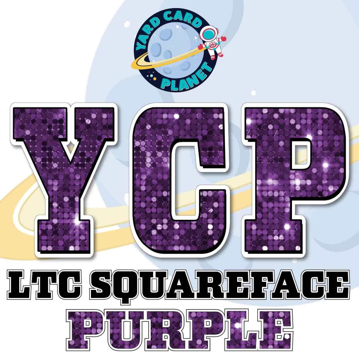23" LTC Squareface 90 pc. Letters, Numbers and Symbols Pro Set in Sequin Pattern