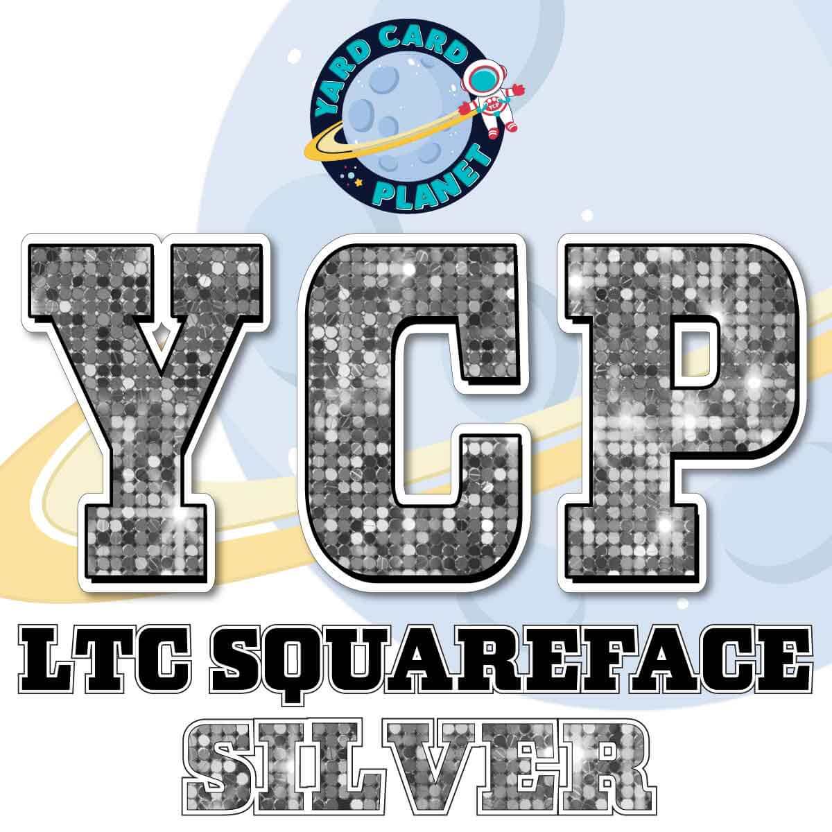23" LTC Squareface 90 pc. Letters, Numbers and Symbols Pro Set in Sequin Pattern