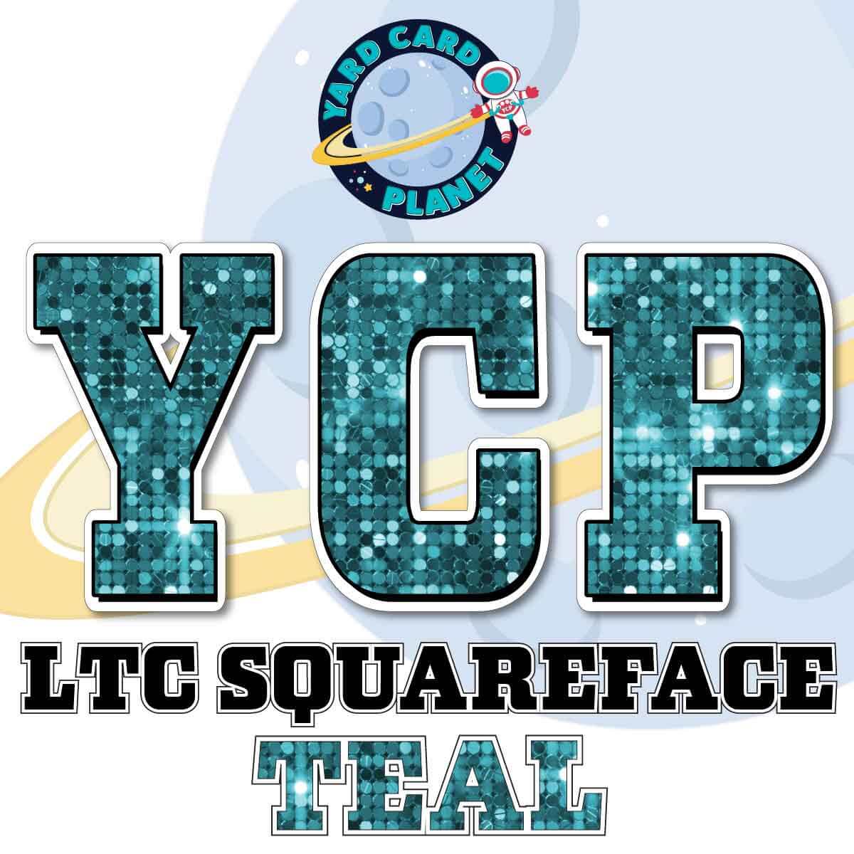 23" LTC Squareface 90 pc. Letters, Numbers and Symbols Pro Set in Sequin Pattern