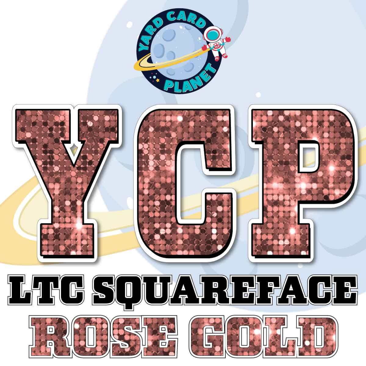 23" LTC Squareface 35 pc. Large Letter Set in Sequin Pattern