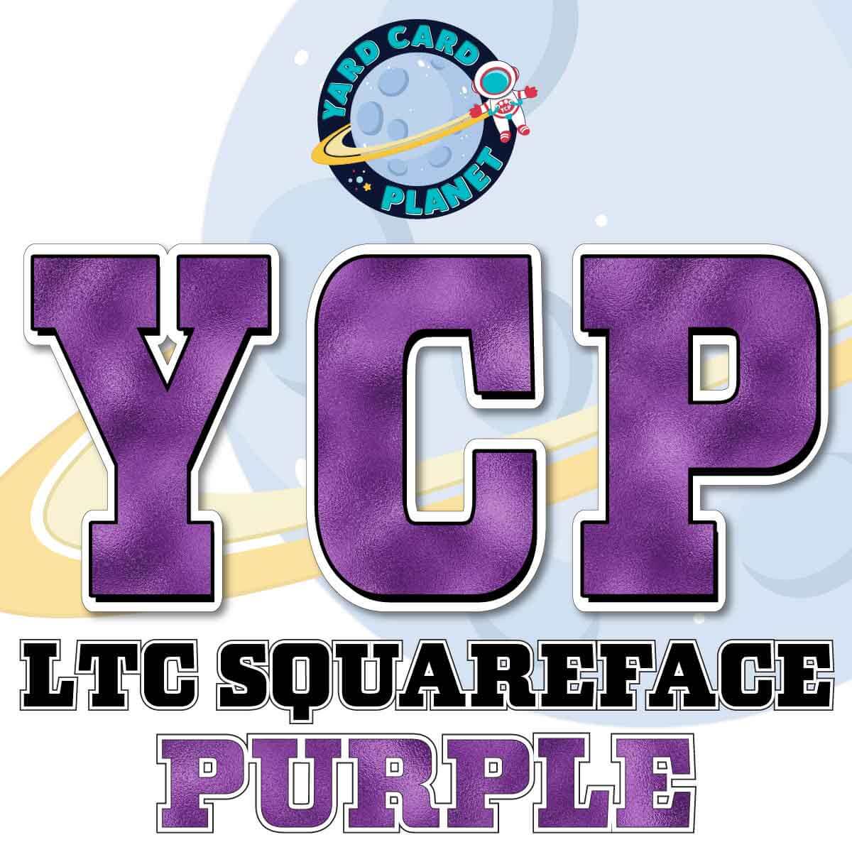 23" LTC Squareface 35 pc. Large Letter Set in Metallic Foil Pattern