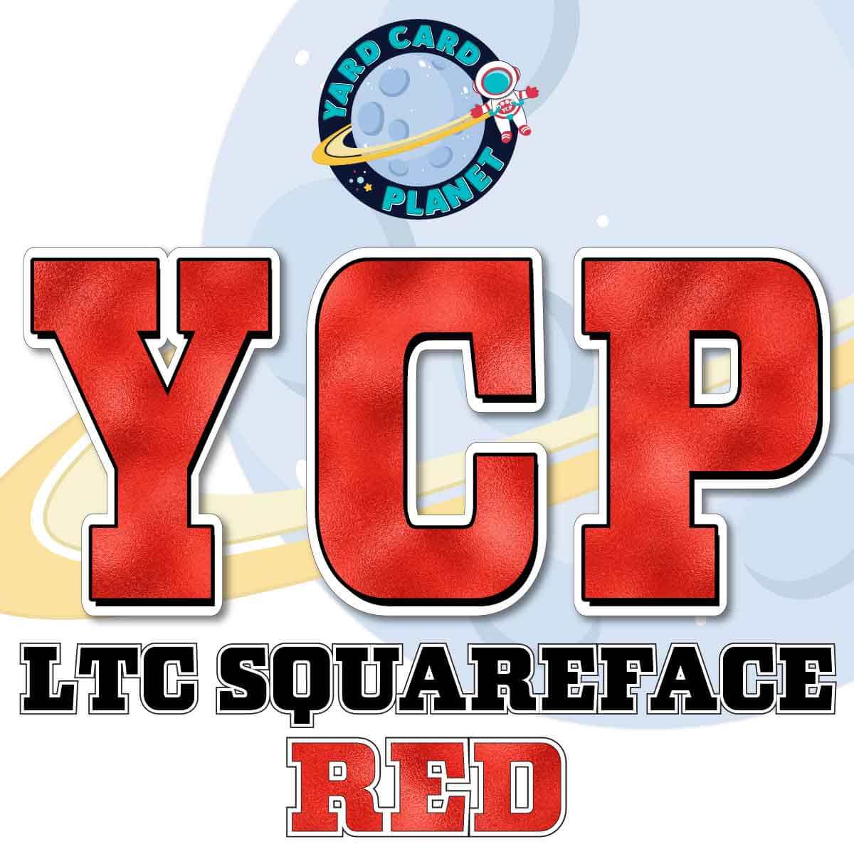 23" LTC Squareface 35 pc. Large Letter Set in Metallic Foil Pattern