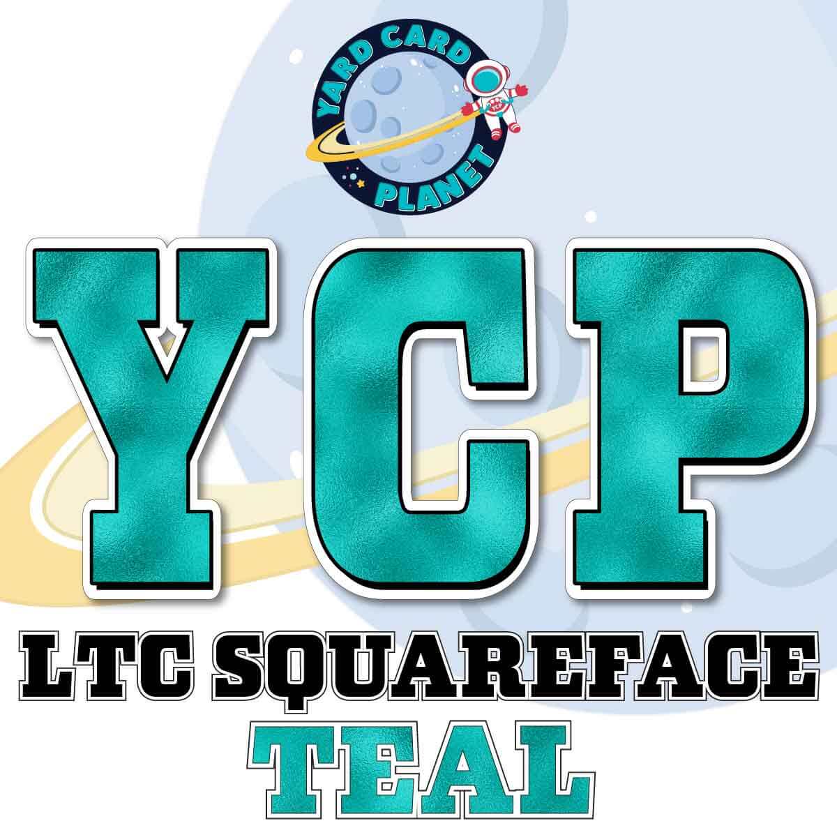 23" LTC Squareface 35 pc. Large Letter Set in Metallic Foil Pattern