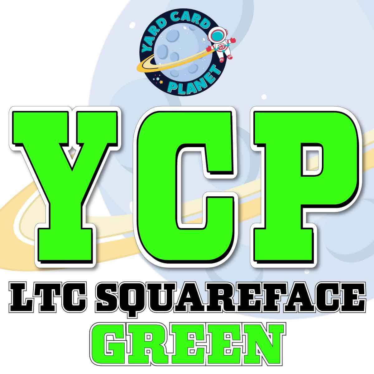 23" LTC Squareface 35 pc. Large Letter Set in Neon Colors
